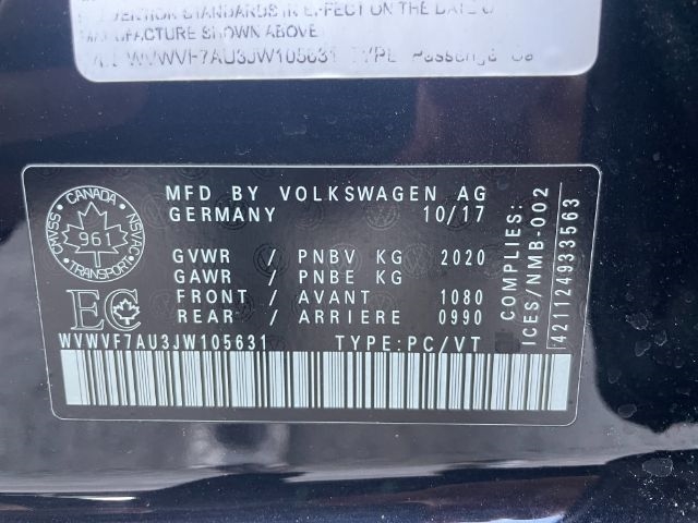 Volkswagen Golf R  2018