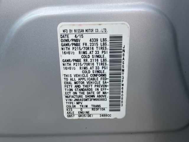 Nissan Rogue Select  2015