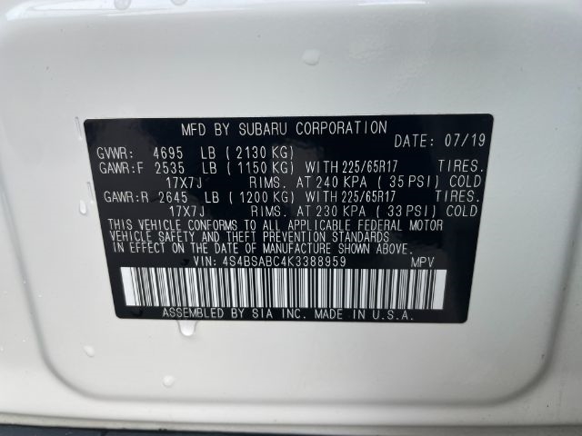 Subaru Outback  2019