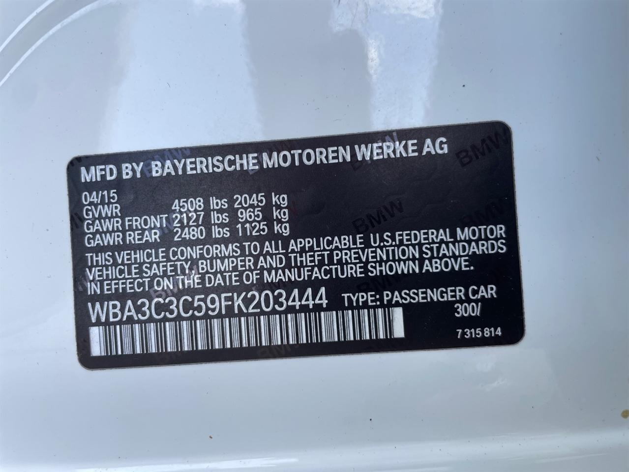 BMW 3 Series  2015