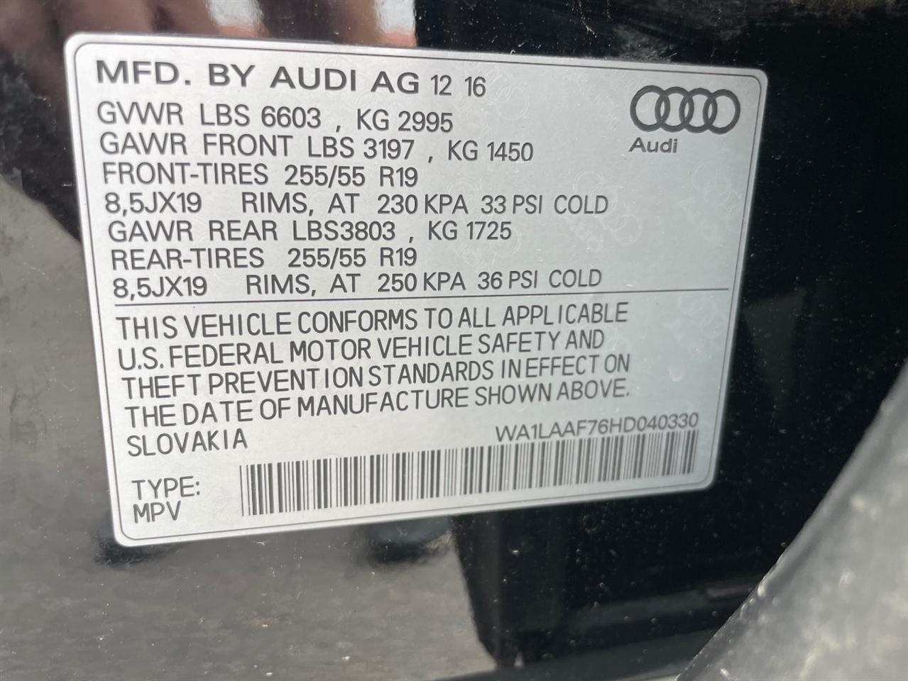 Audi Q7  2017
