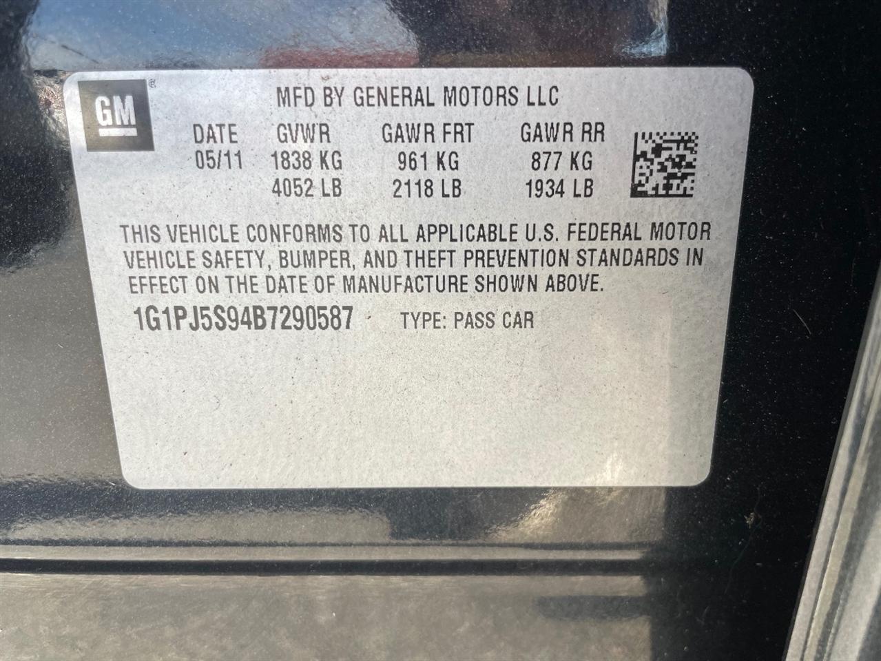 Chevrolet Cruze  2011
