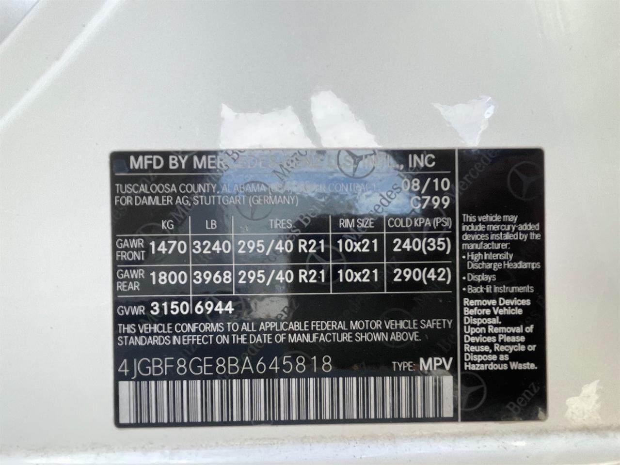 Mercedes-Benz GL-Class  2011
