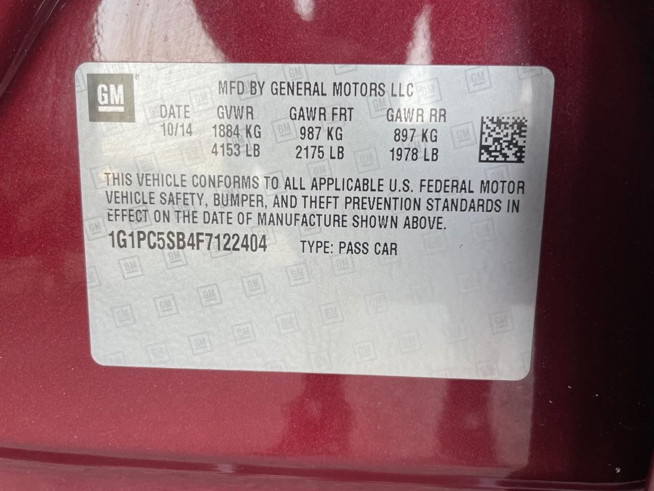 Chevrolet Cruze  2015