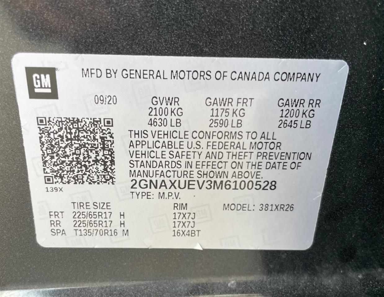 Chevrolet Equinox  2021