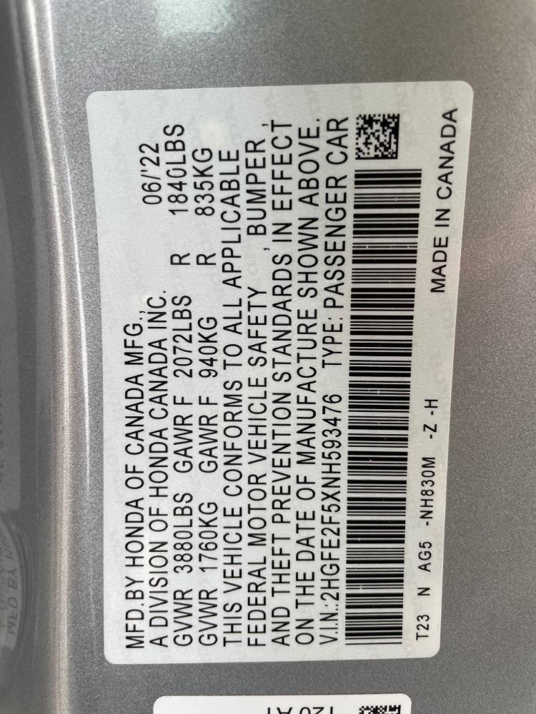 Honda Civic Sedan  2022