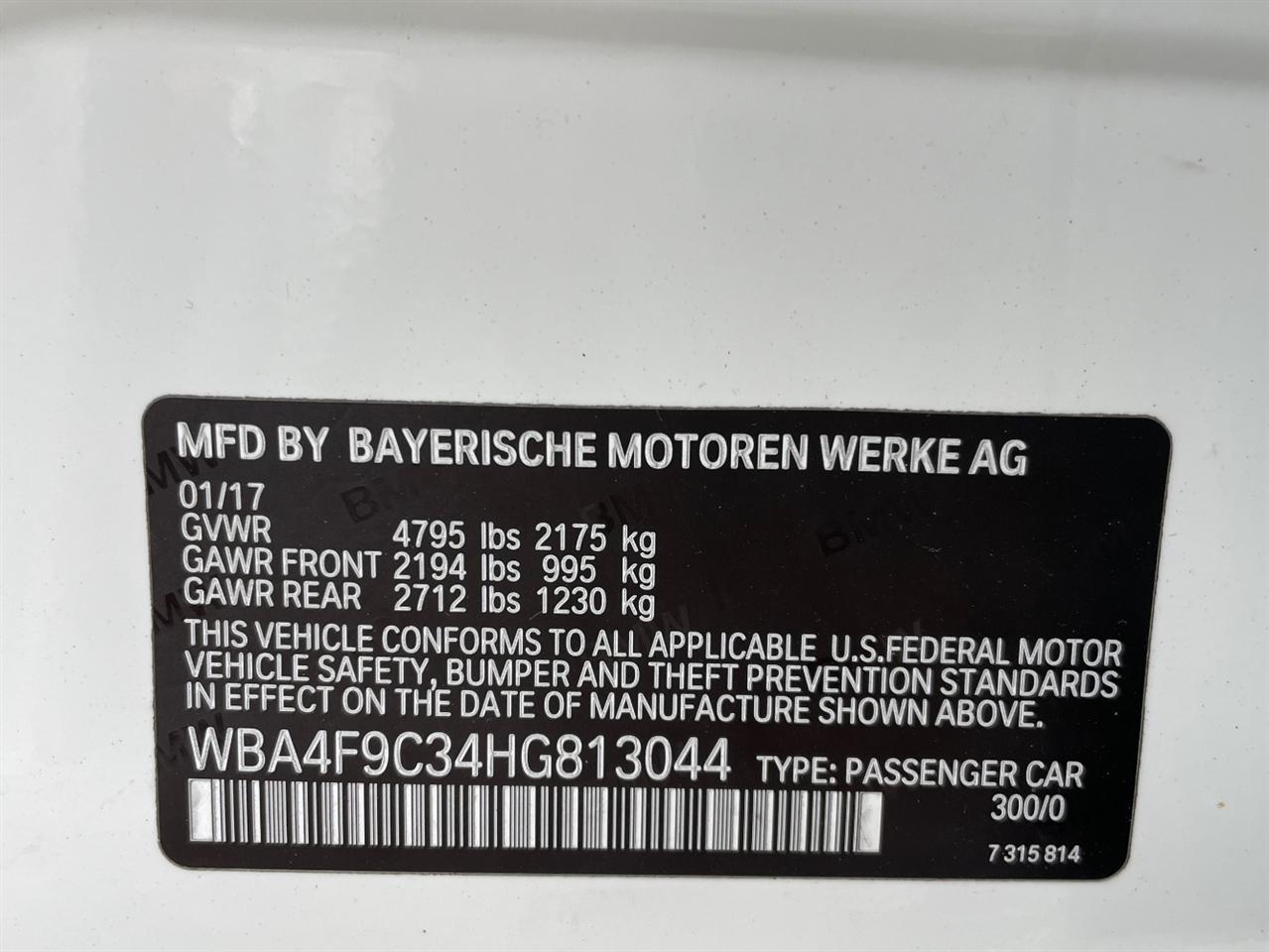 BMW 4 Series  2017