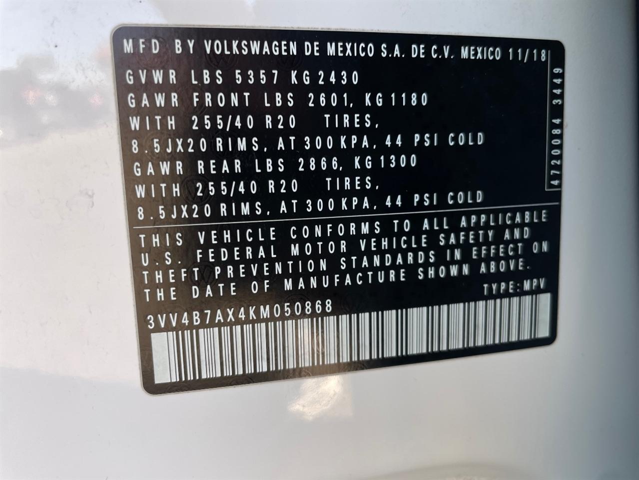 Volkswagen Tiguan  2019