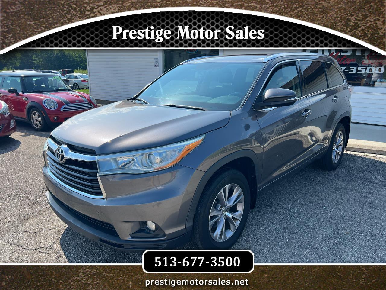 Toyota Highlander XLE AWD V6 2015