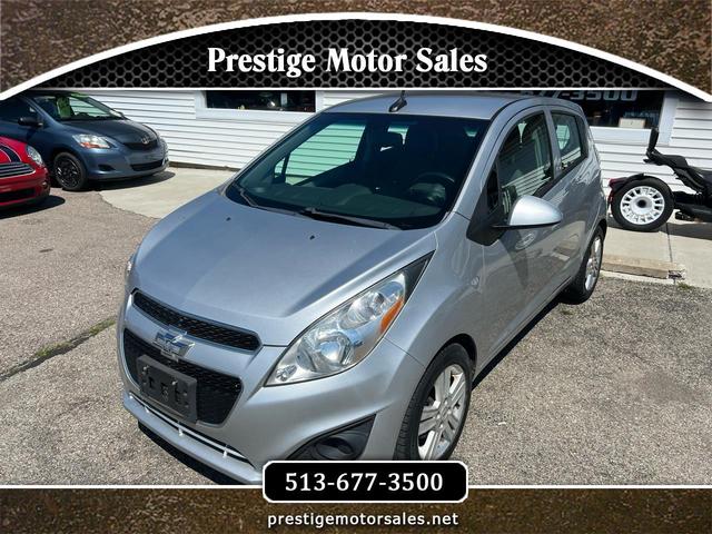 Silver 2014 Chevrolet Spark Hatchback Front-Wheel Drive Continuously Variable Transmission