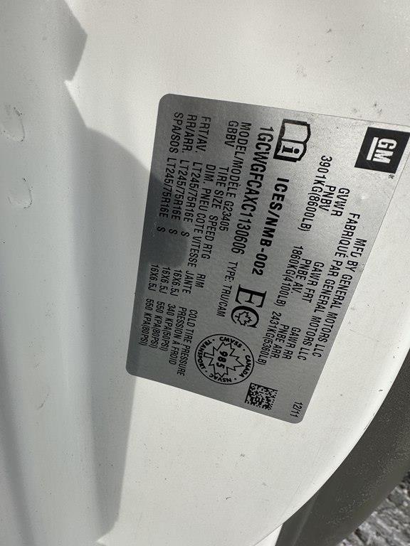 Chevrolet Express Cargo Van  2012