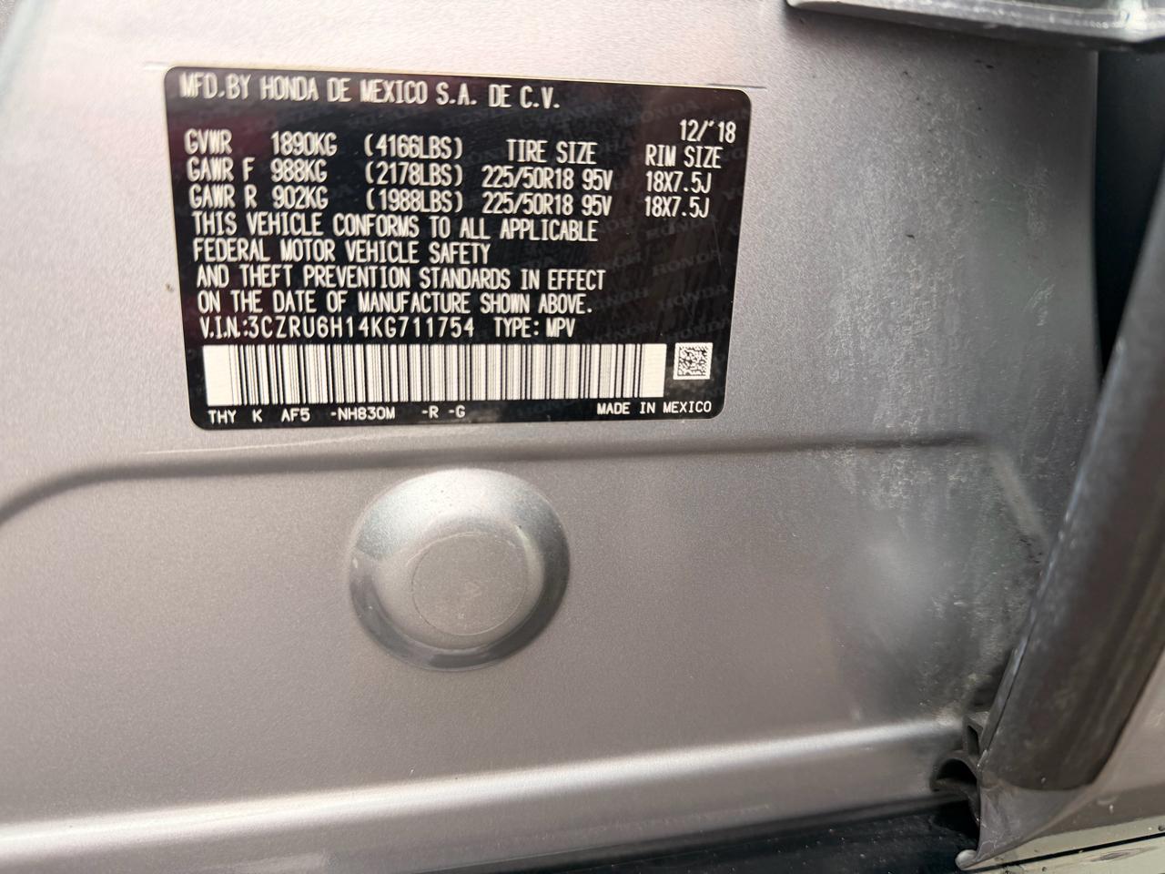 Honda HR-V Sport AWD CVT 2019