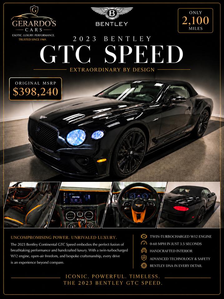 Bentley Continental GT Speed Convertible 2023