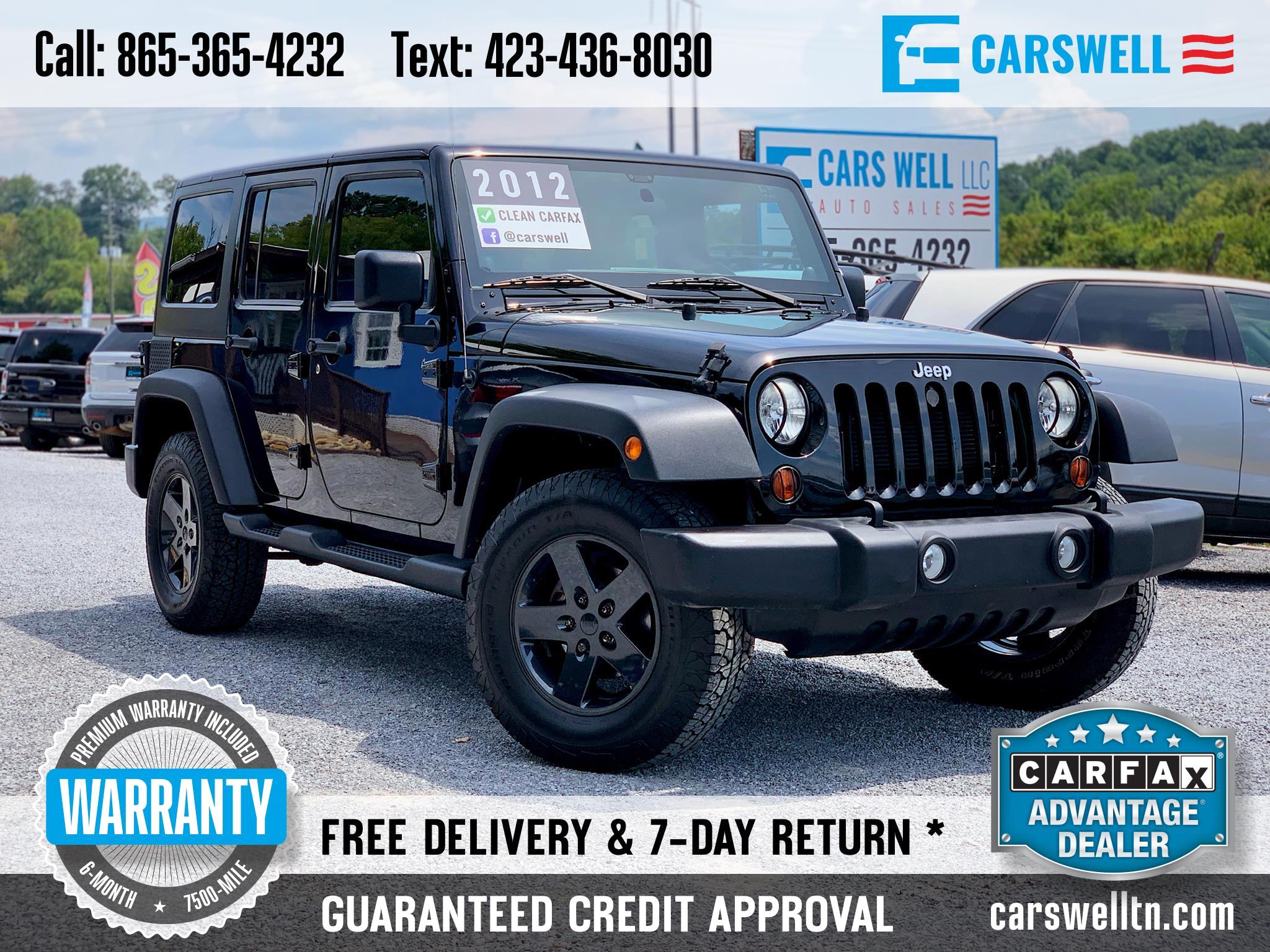 Jeep Wrangler Unlimited 4WD 4dr Sport 2012