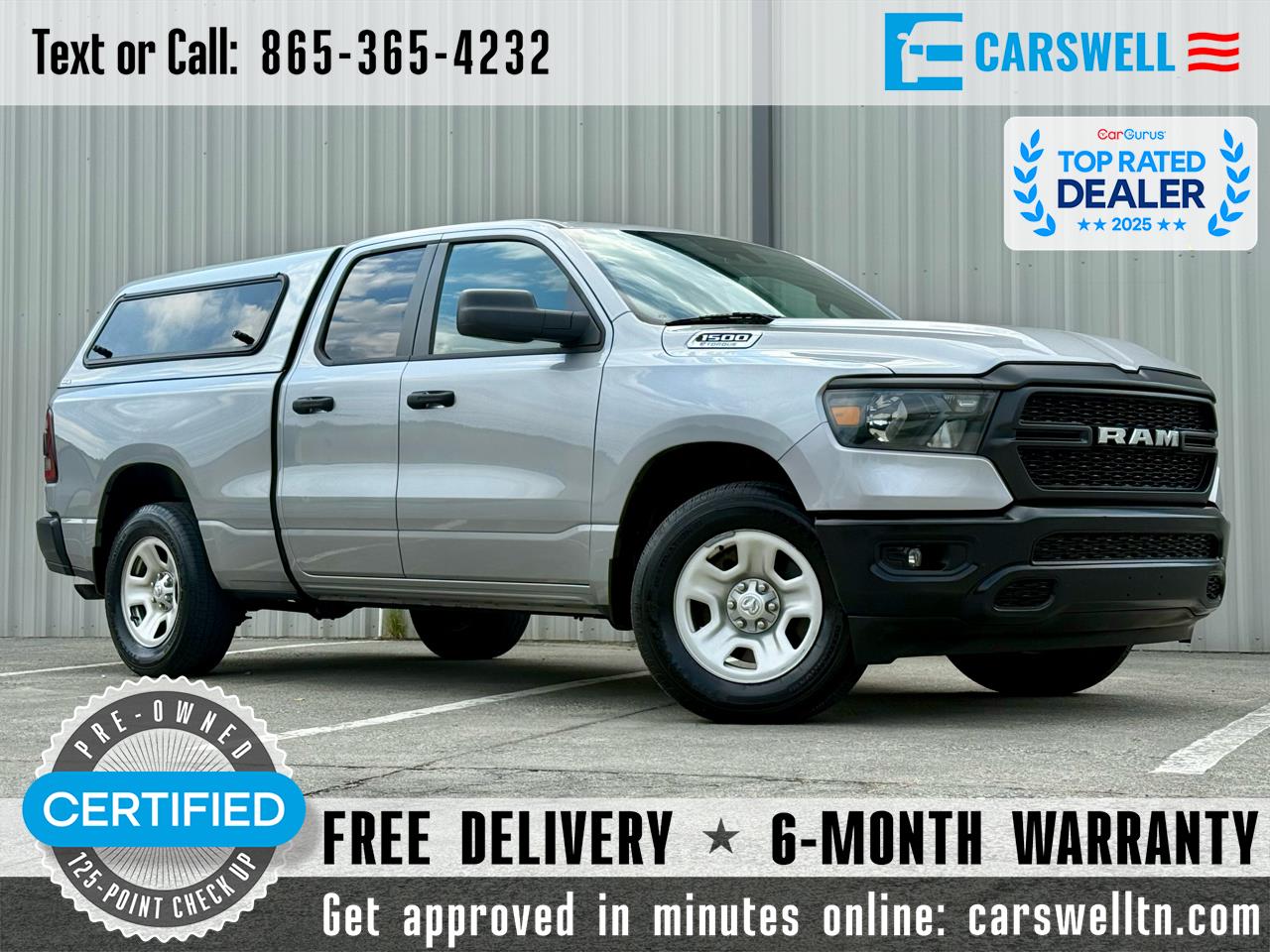 2023 RAM 1500 Tradesman 4x4 Quad Cab 6'4" Box