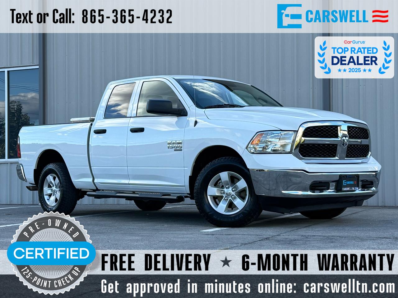 2022 RAM 1500 Classic Tradesman 4x4 Quad Cab 6'4" Box