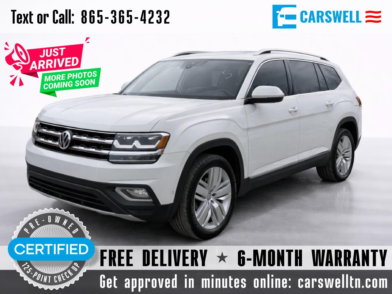Volkswagen Atlas V6 SEL Premium AWD 2018