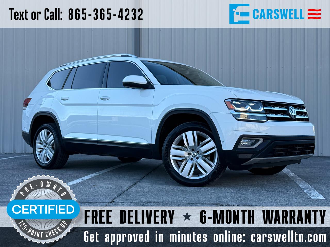 2018 Volkswagen Atlas V6 SEL Premium AWD