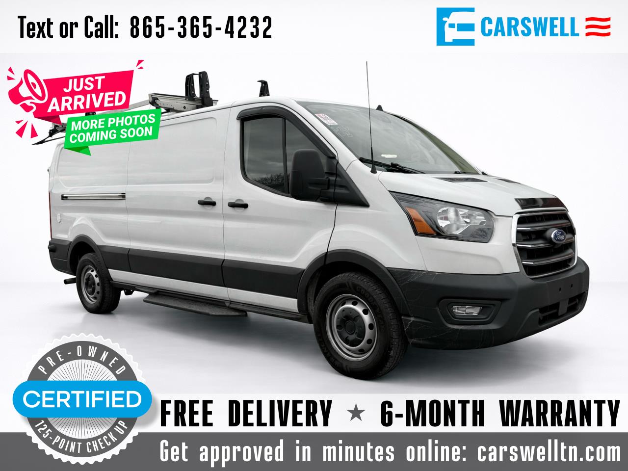 2020 Ford Transit Cargo Van T-150 148" Low Rf 8670 GVWR RWD