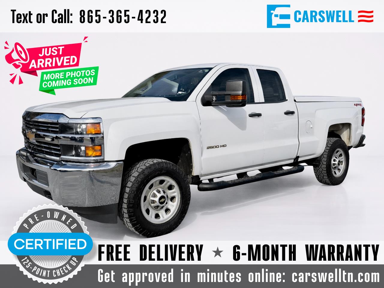2017 Chevrolet Silverado 2500HD 4WD Double Cab 144.2" Work Truck