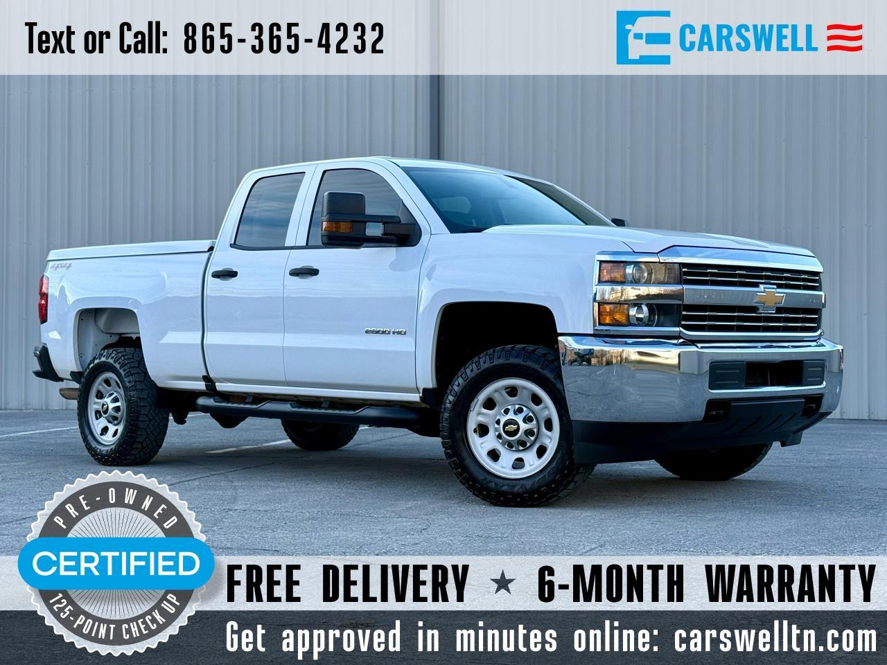 2017 Chevrolet Silverado 2500HD 4WD Double Cab 144.2" Work Truck