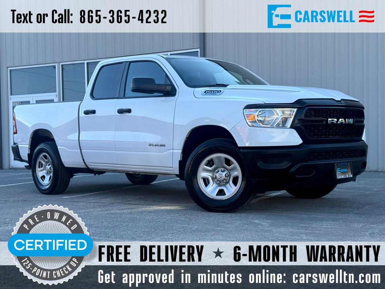 2022 RAM 1500 Tradesman 4x4 Quad Cab 6'4" Box
