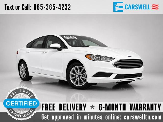 White 2017 Ford Fusion SE Sedan Front-Wheel Drive 6-Speed Automatic