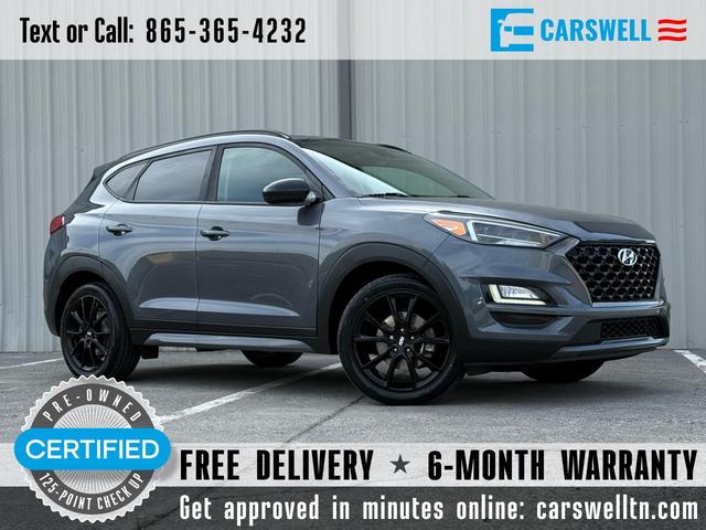 Gray 2019 Hyundai Tucson Night FWD SUV / Crossover Front-Wheel Drive 6-Speed Automatic