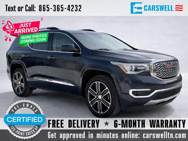 Blue 2019 GMC Acadia Denali AWD SUV / Crossover Four-Wheel Drive 6-Speed Automatic