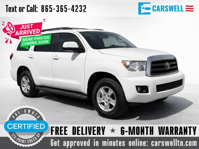 White 2012 Toyota Sequoia SR5 5.7L FFV 4WD SUV / Crossover Four-Wheel Drive 6-Speed Automatic