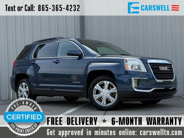 Blue 2017 GMC Terrain SLE2 SUV / Crossover Front-Wheel Drive 6-Speed Automatic