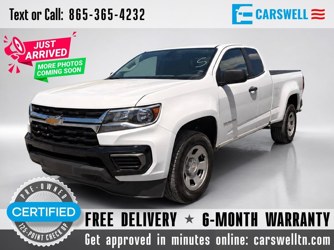 2022 Chevrolet Colorado V6 2WD Ext Cab 128" Work Truck