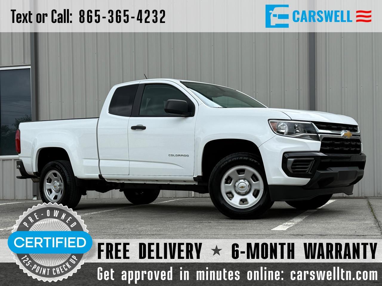 2022 Chevrolet Colorado V6 2WD Ext Cab 128" Work Truck