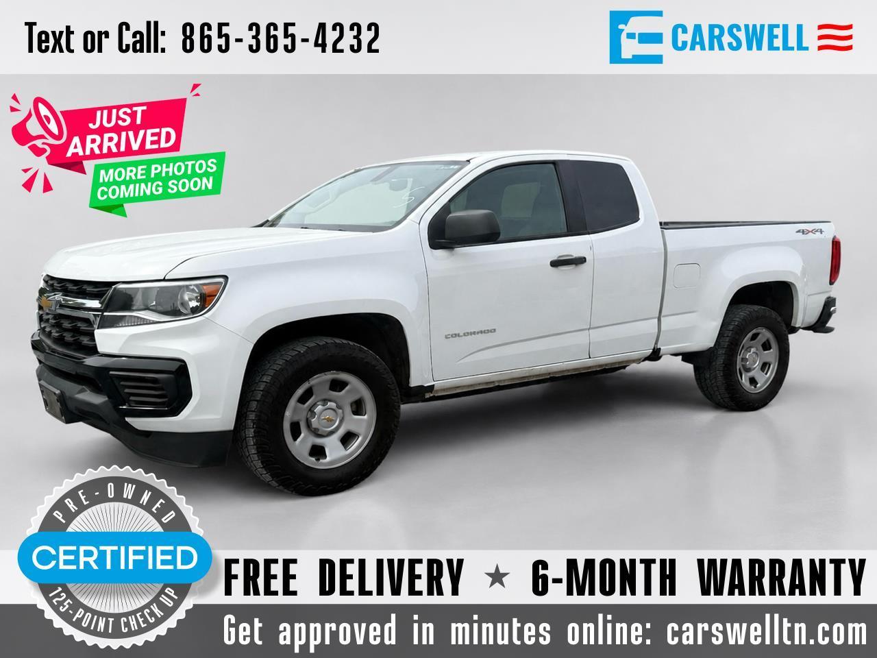 Chevrolet Colorado 4WD Ext Cab 128" Work Truck 2022