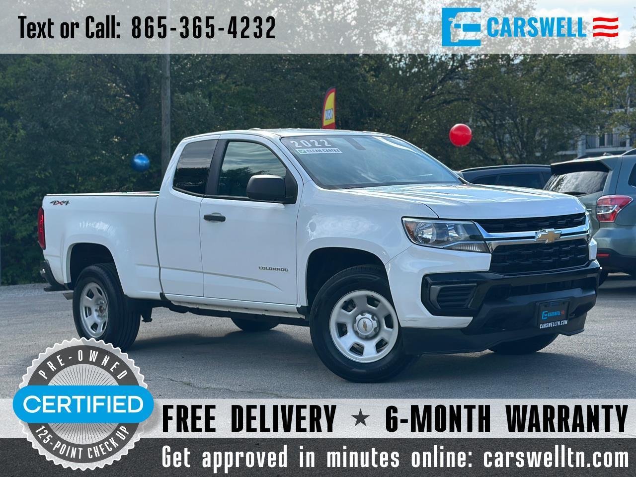 2022 Chevrolet Colorado 4WD Ext Cab 128" Work Truck