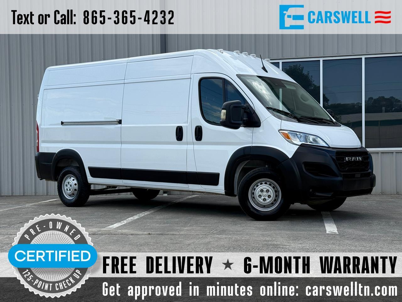 2023 RAM ProMaster Cargo Van 2500 High Roof 159" WB