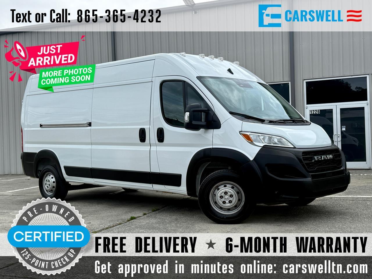2023 RAM ProMaster Cargo Van High Roof High Roof 159" WB
