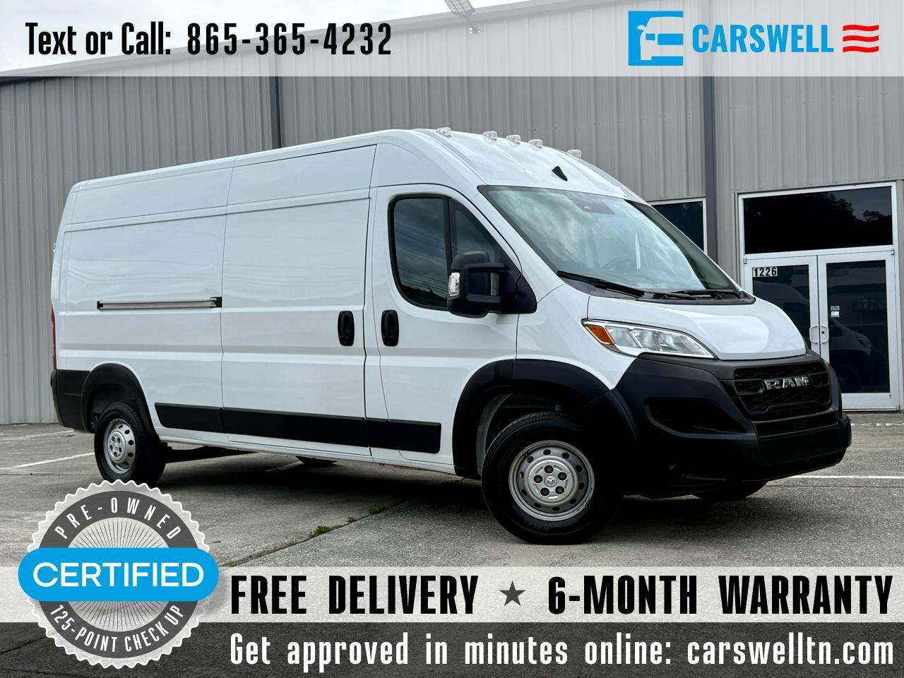 2023 RAM ProMaster Cargo Van High Roof High Roof 159" WB