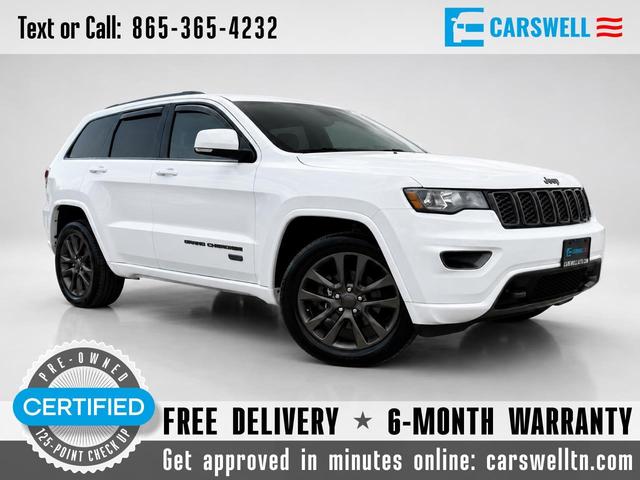 White 2017 Jeep Grand Cherokee SUV / Crossover Four-Wheel Drive 8-Speed Automatic
