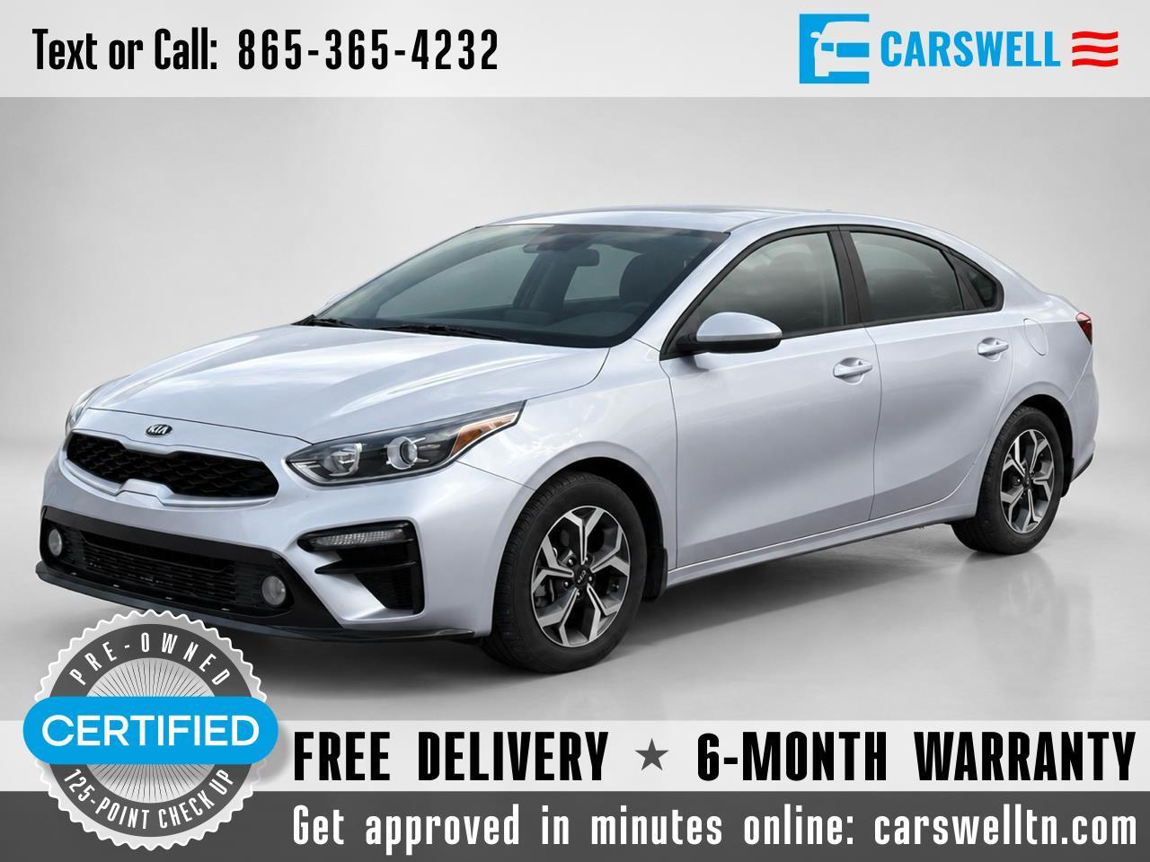 Silver 2020 Kia Forte Sedan Front-Wheel Drive Continuously Variable Transmission