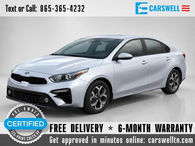 Silver 2020 Kia Forte Sedan Front-Wheel Drive Continuously Variable Transmission