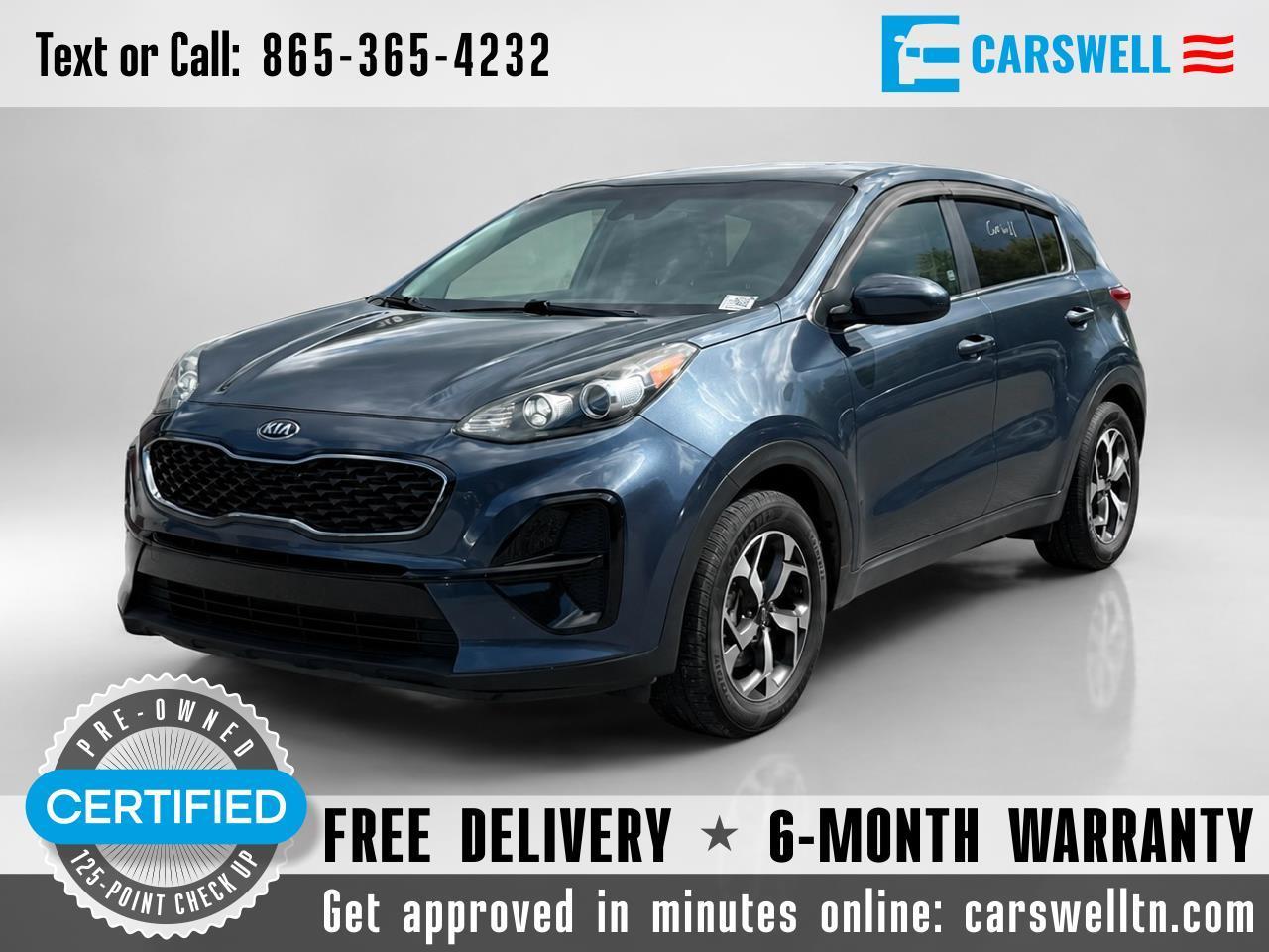 Blue 2020 Kia Sportage SUV / Crossover Front-Wheel Drive 6-Speed Automatic Overdrive