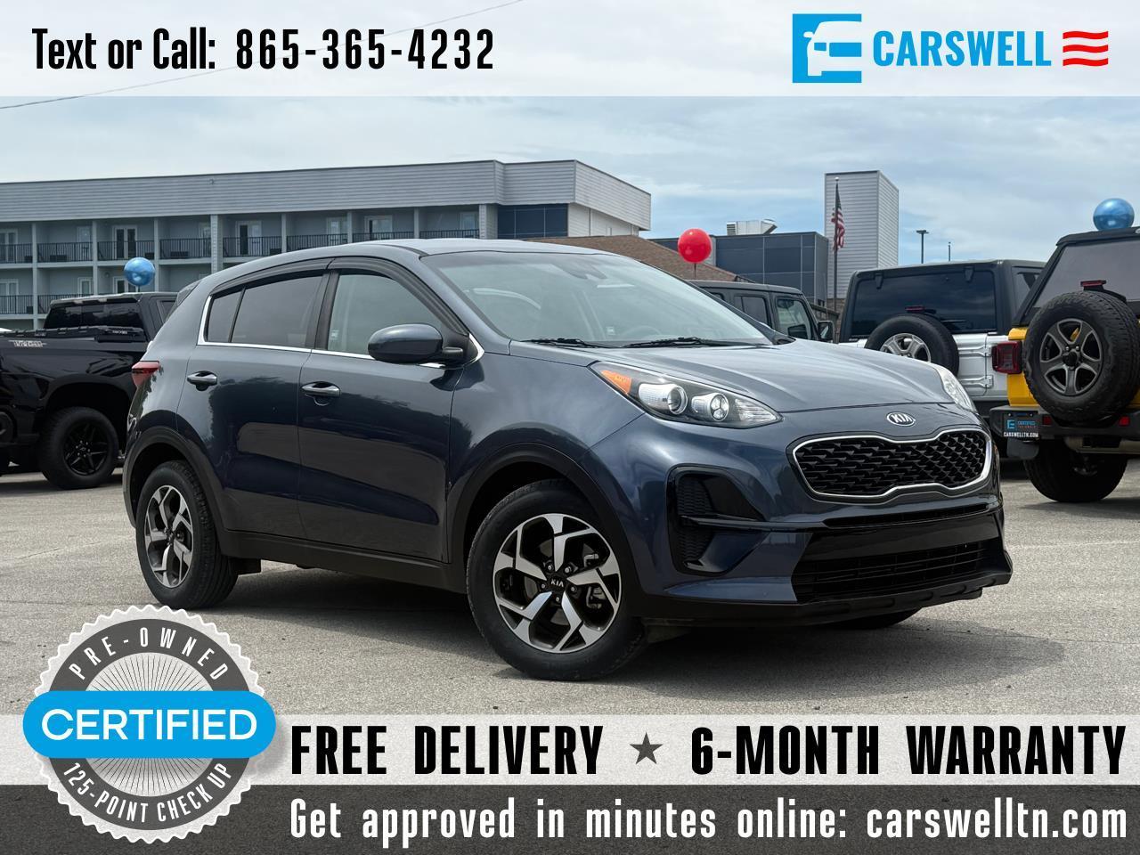 Blue 2020 Kia Sportage SUV / Crossover Front-Wheel Drive 6-Speed Automatic Overdrive