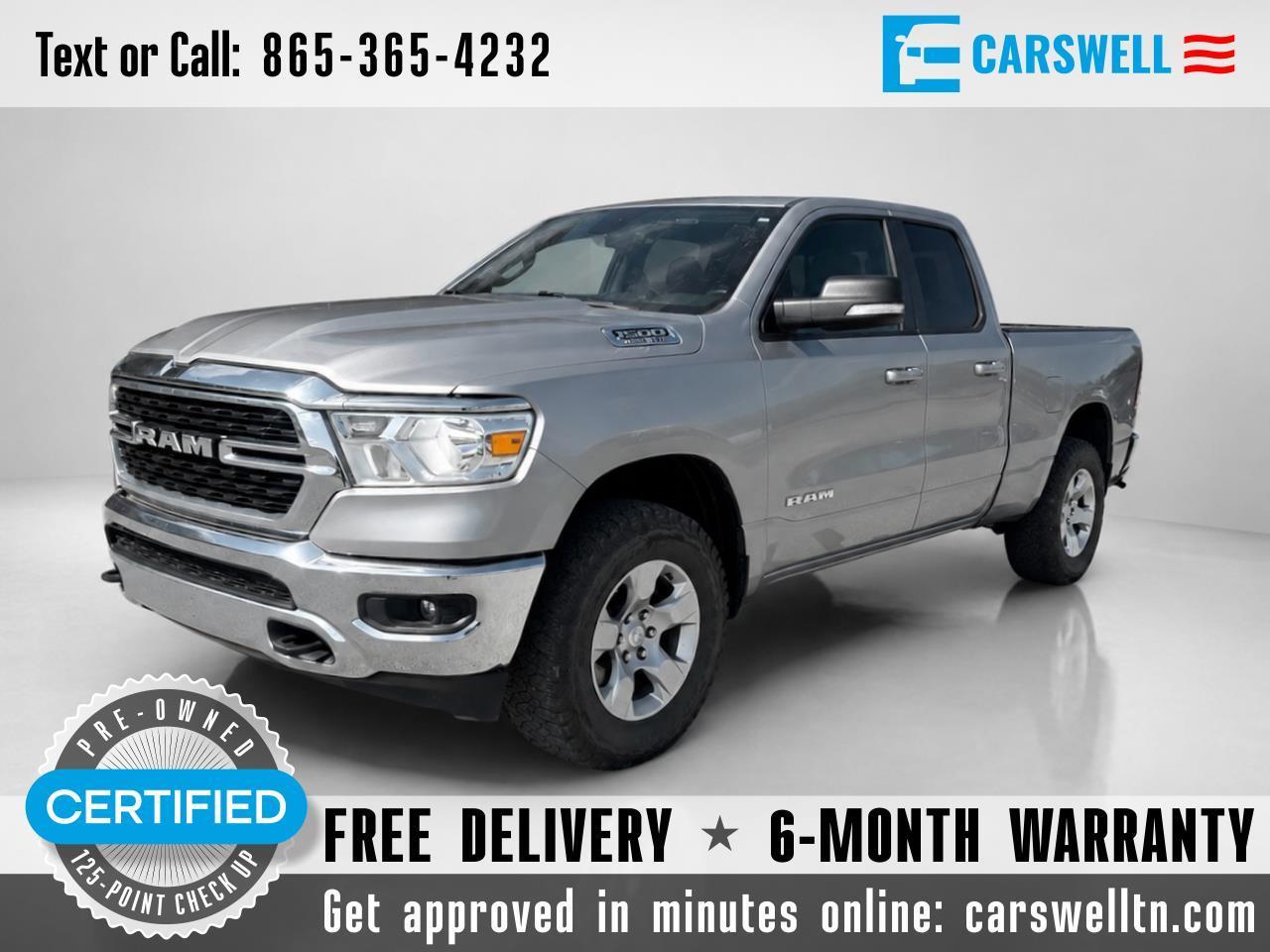 2022 RAM 1500 Big Horn 4x4 Quad Cab 6'4" Box