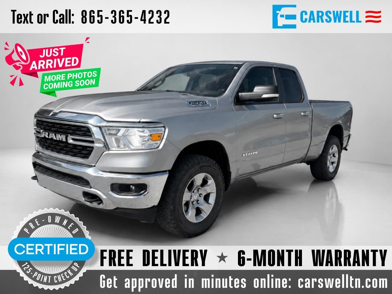 2022 RAM 1500 Big Horn 4x4 Quad Cab 6'4" Box