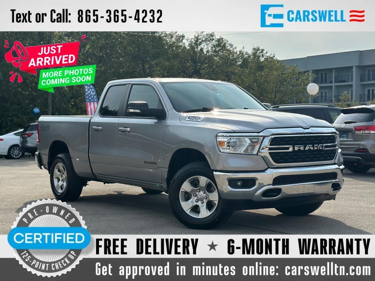 2022 RAM 1500 Big Horn 4x4 Quad Cab 6'4" Box