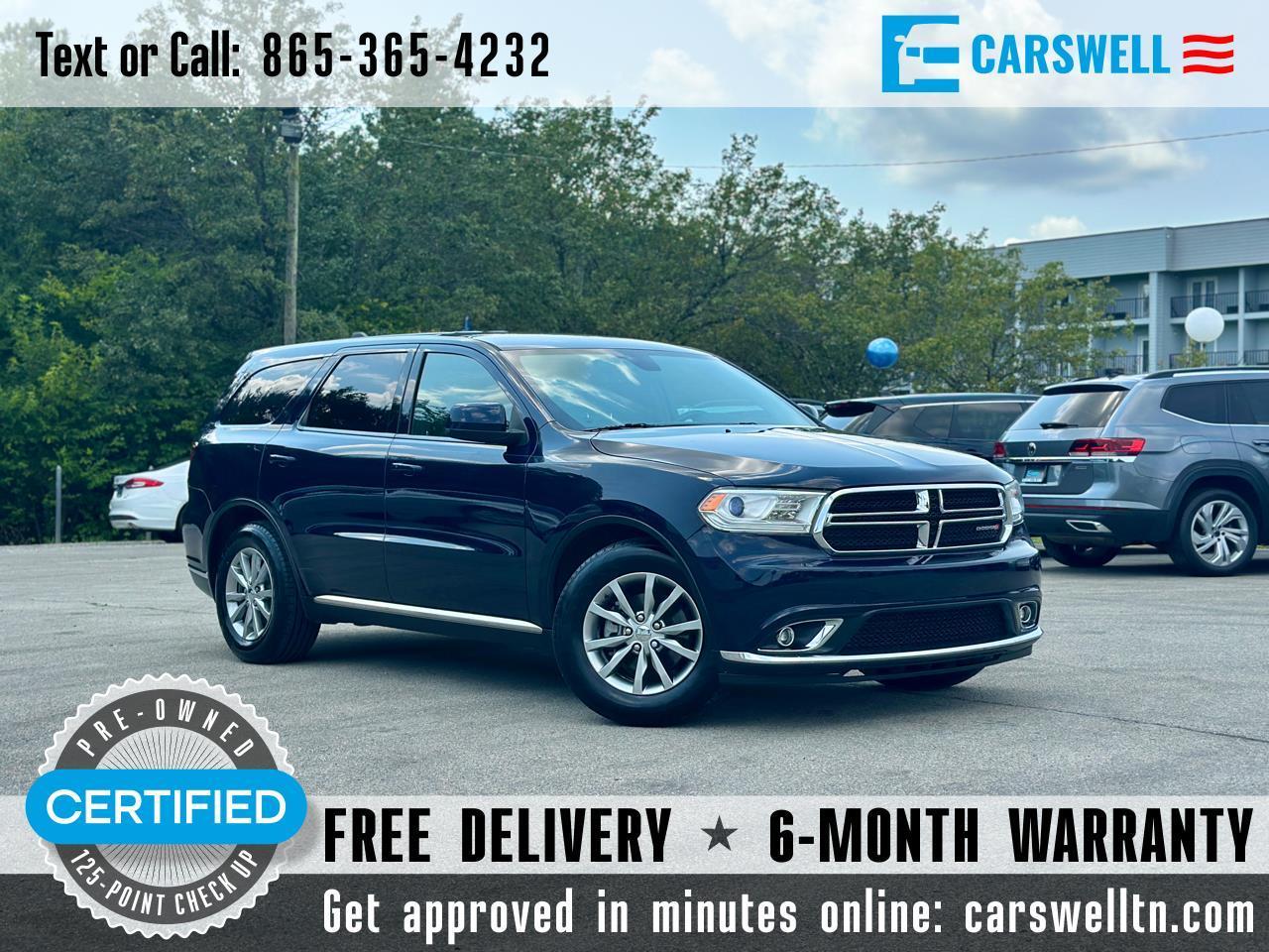 2018 Dodge Durango SXT RWD