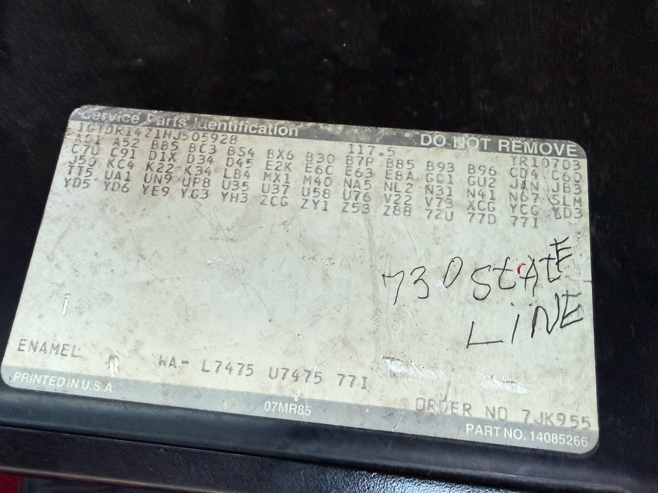 Chevrolet C/K 10 Regular Cab 4WD 1985