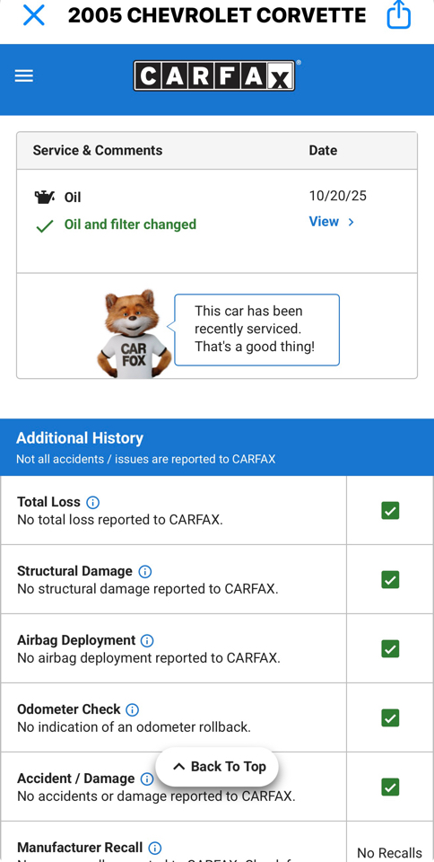 Chevrolet Corvette Convertible 2005