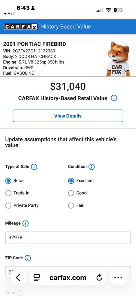Pontiac Trans Am Coupe 2001
